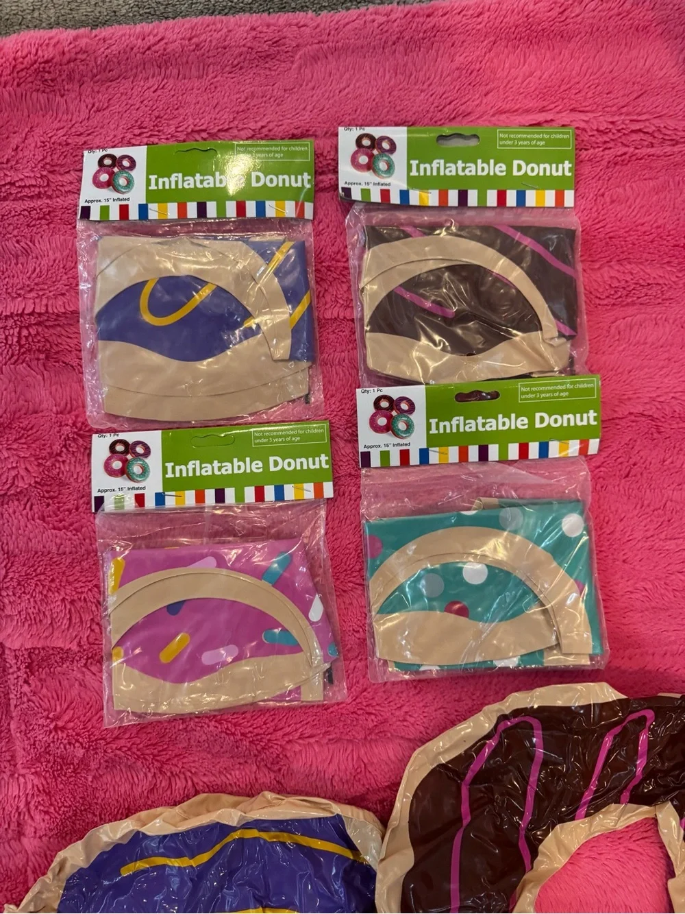 Donut Party Crew T-Shirt & Party Supplies - Blue, Pink, Purple